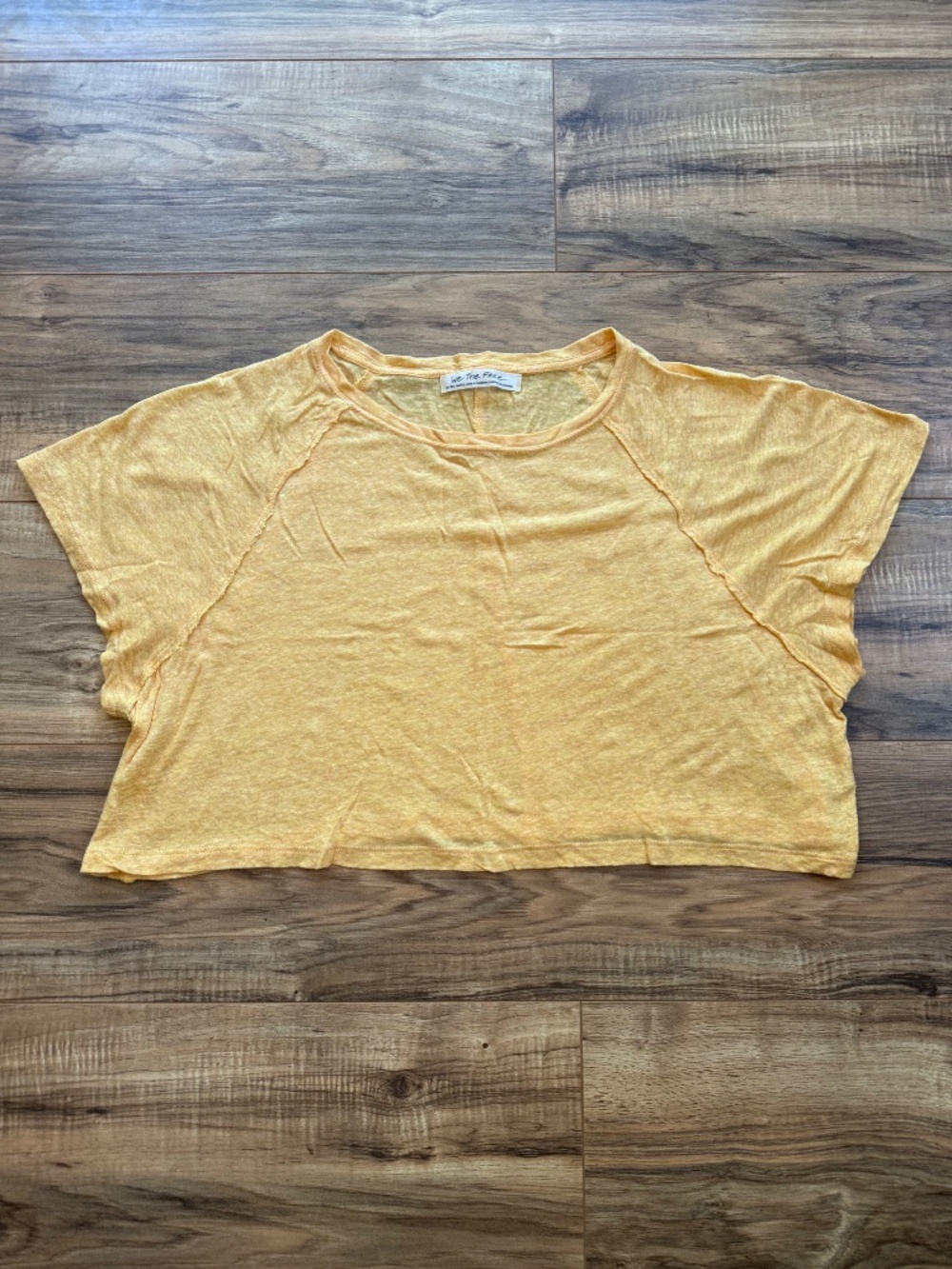 Free People Oversized Crop T-Shirt